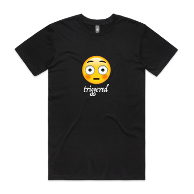 Triggered black unisex crew Thumbnail